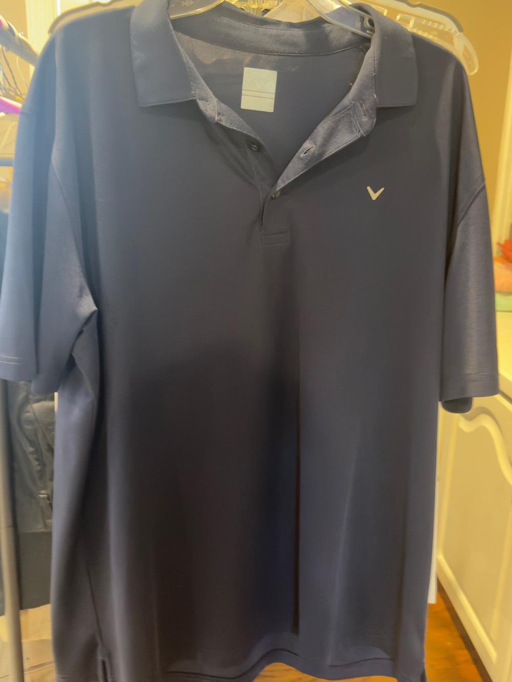 Callaway Men's Navy Polo with White Chevron Logo